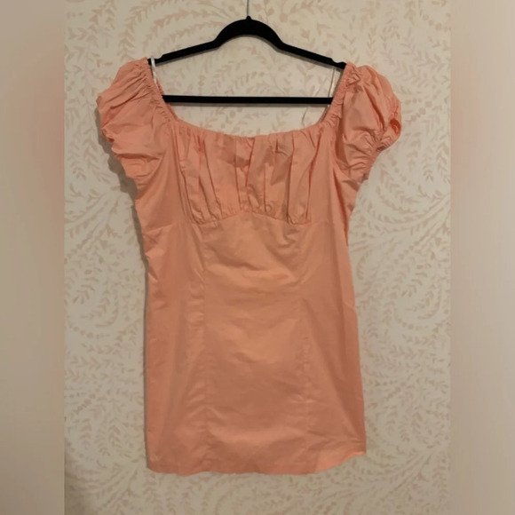 Lulus Dresses & Skirts - CLOSET CLOSING! LAST CHANCE
NWT lulu’s peach dress rucheD off the shoulder xl